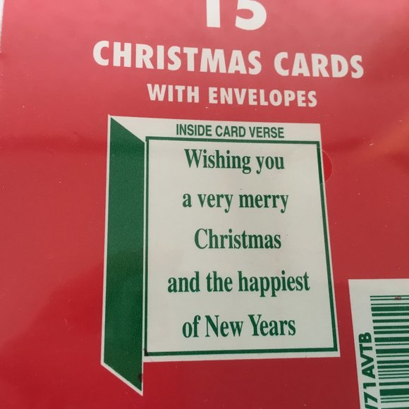 VTG Christmas greeting cards puppy on santas lap - Picture 4 of 7